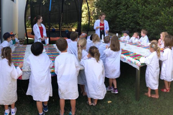 Science Party (4) Boys and girls at cool Science Party